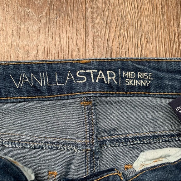 Vanilla Star Mid Rise Skinny Jeans Size 7 - Picture 4 of 8